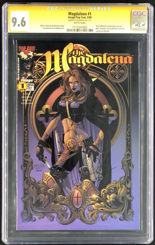 The Magdalena #1 (2000), CGC 9.6 graded comic book, Signature Series label — front cover in its holder
