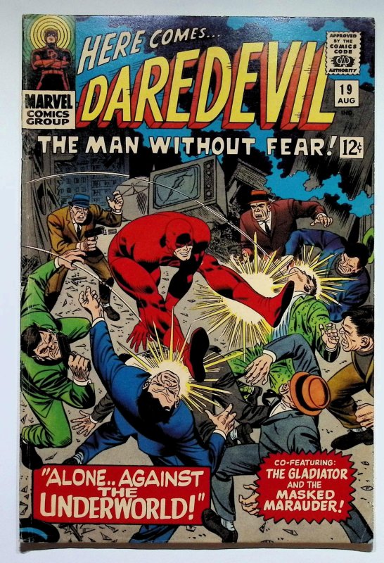Daredevil #19 (Marvel Comics, 1966), raw, ungraded comic book — front cover