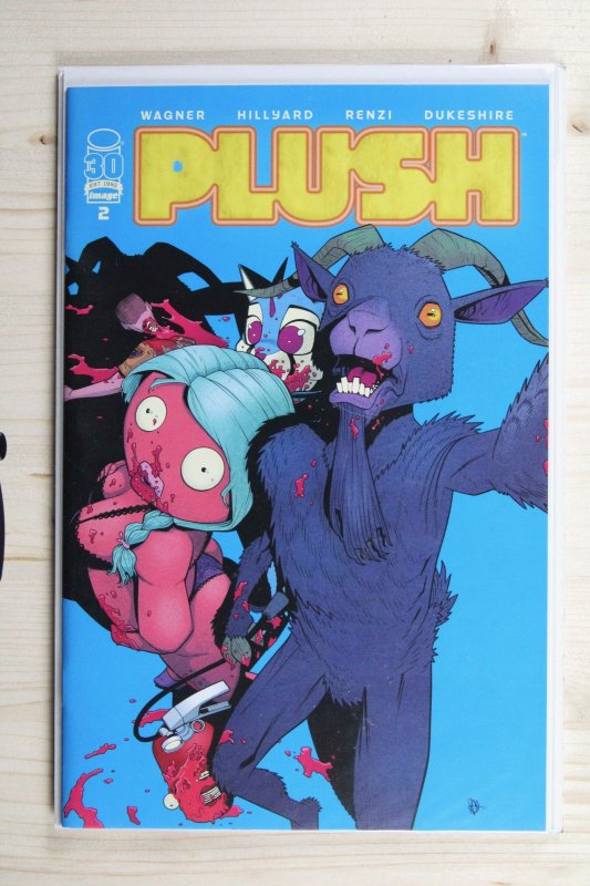 Plush #2 (2022), raw comic book in NM+ 9.6 condition — front cover