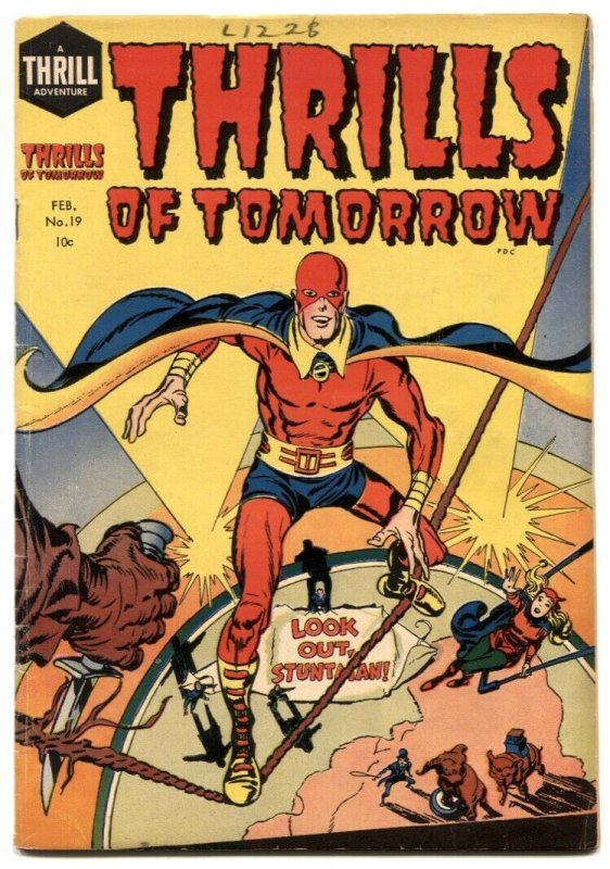 Thrills of Tomorrow #19 (1955), raw comic book in FN condition — front cover