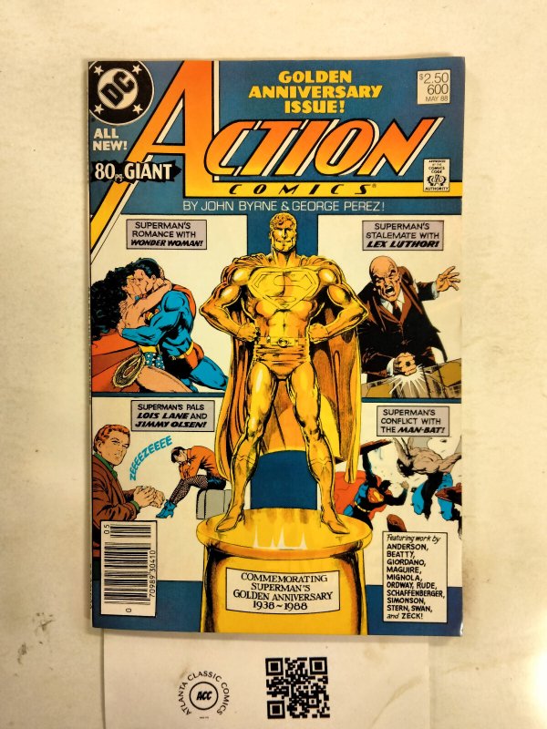 Action Comics #600 (DC Comics, 1988), raw comic book in NM condition — front cover