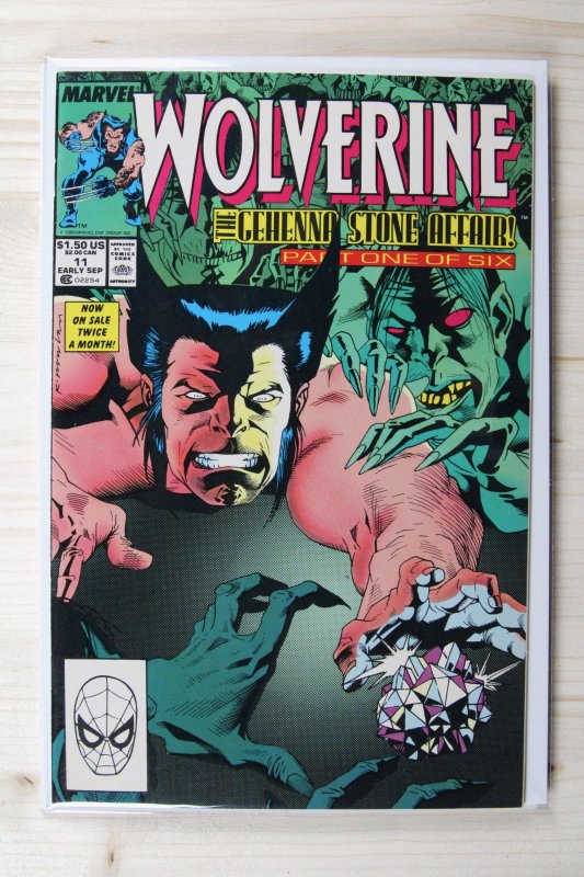 Wolverine #11 (Marvel Comics, 1989), raw comic book in VF/NM 9.0 condition — front cover