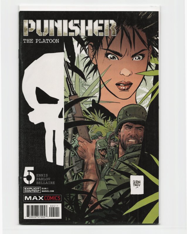 Punisher: The Platoon #5 (2018), raw, ungraded comic book — front cover