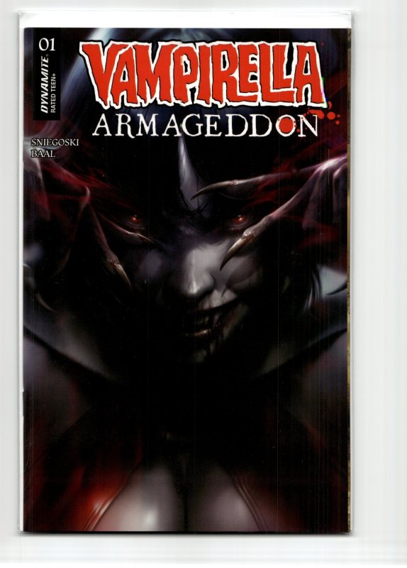 Vampirella Armageddon #1 (Dynamite Entertainment, 2025), raw, ungraded comic book — front cover