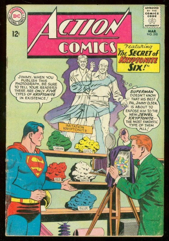 Action Comics #310 (DC Comics, 1964), raw comic book in FN condition — front cover