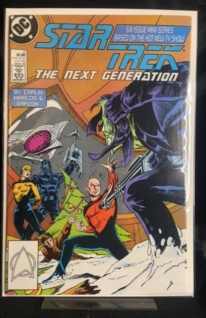 Star Trek: The Next Generation #2 (DC Comics, 1988), raw, ungraded comic book — front cover