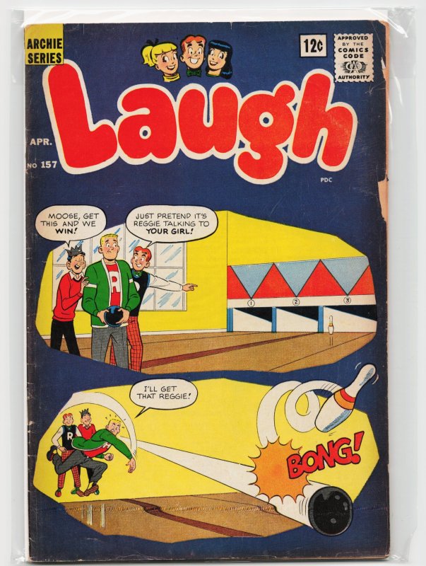 Laugh #157 (Archie Comics, 1964), raw, ungraded comic book — front cover