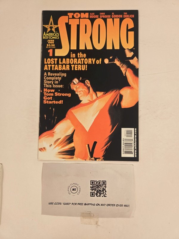 Tom Strong #1, raw comic book in NM condition — front cover