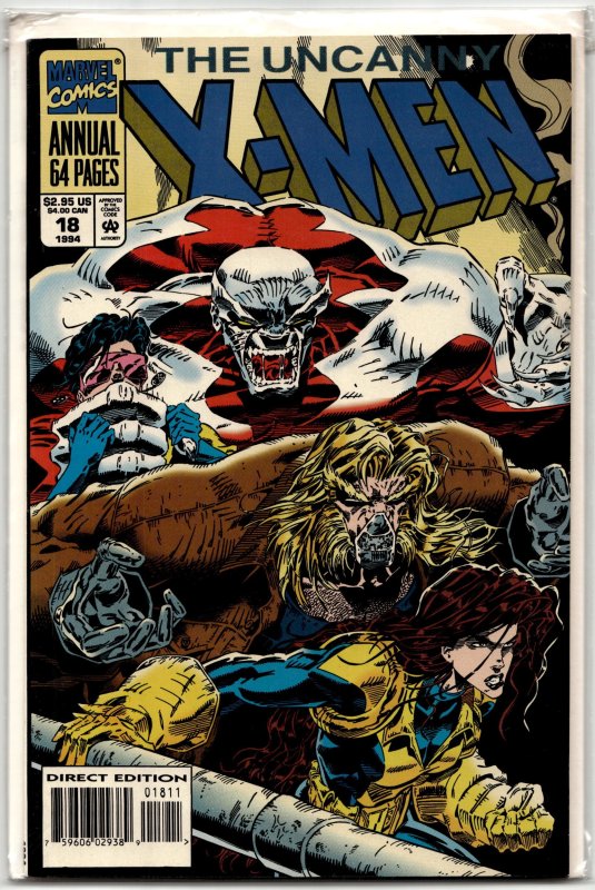The Uncanny X-Men Annual #18 (Marvel Comics, 1994), raw, ungraded comic book — front cover