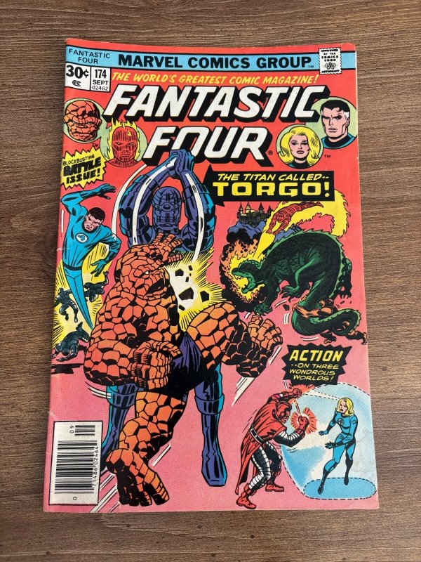 Fantastic Four #174 (Marvel Comics), raw comic book in FN- condition — front cover
