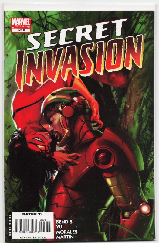 Secret Invasion #4 (Marvel Comics, 2008), raw, ungraded comic book — front cover