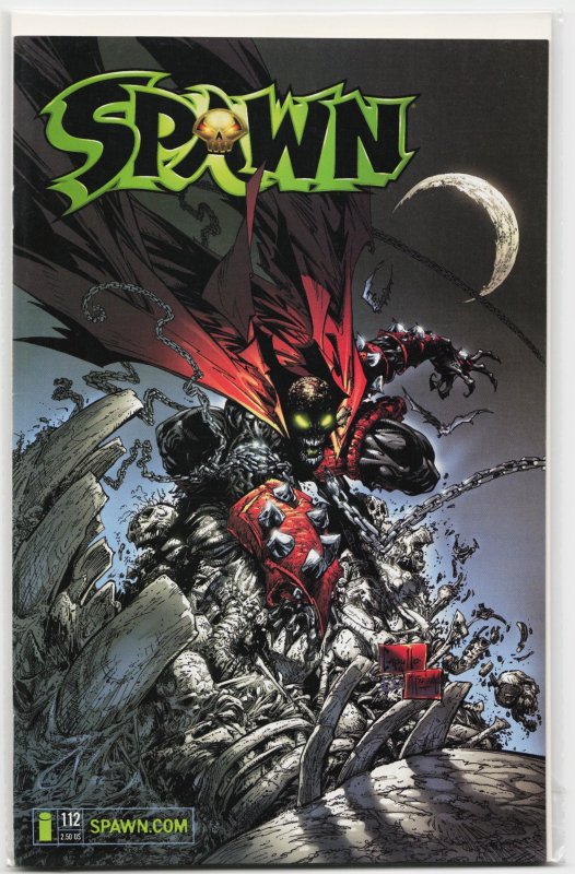 Spawn #112 (Image Comics, 2001), raw, ungraded comic book — front cover