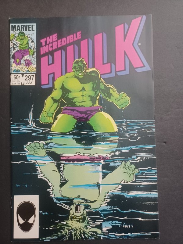 Incredible Hulk #297 (Marvel Comics, 1984), raw comic book in NM condition — front cover