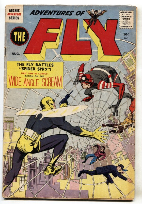Adventures OF THE FLY #1-1959-Mlj/archie-Jack KIRBY-ORIGIN-vg (MLJ Magazines, 1959), raw, ungraded comic book — front cover
