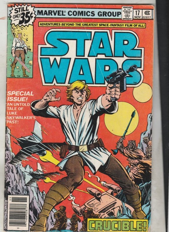Star Wars #17 (Marvel Comics, 1978), raw comic book in VG/FN condition — front cover