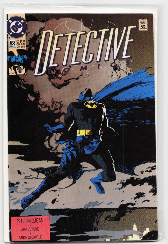 Detective Comics #638 (DC Comics, 1991), raw, ungraded comic book — front cover