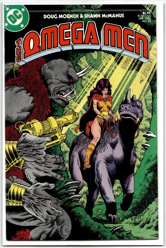 The Omega Men #25 (DC Comics, 1985), raw, ungraded comic book — front cover