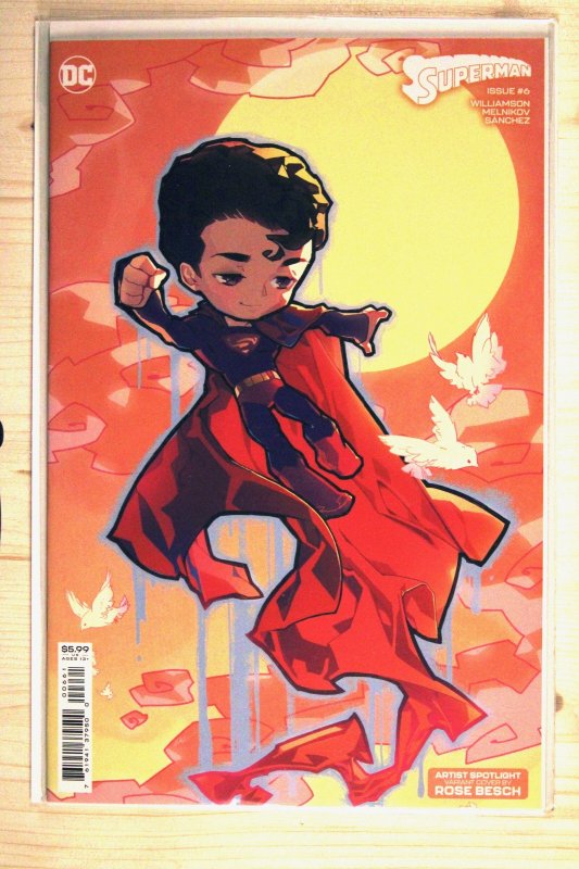 Superman #6 (DC Comics, 2023), raw comic book in NM+ 9.6 condition — front cover