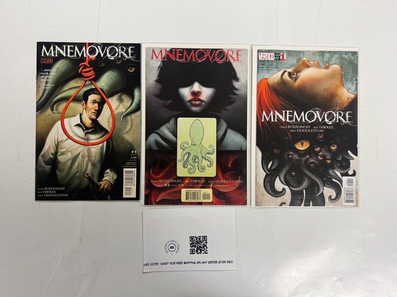 3 Mnemovore DC Comic Books #1, raw, ungraded comic book — front cover