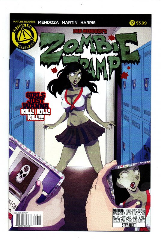 Zombie Tramp #17 (Action Lab Entertainment, 2015), raw comic book in NM condition — front cover