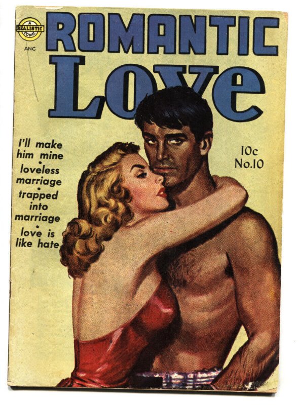 Romantic Love #10 (1952), raw, ungraded comic book — front cover