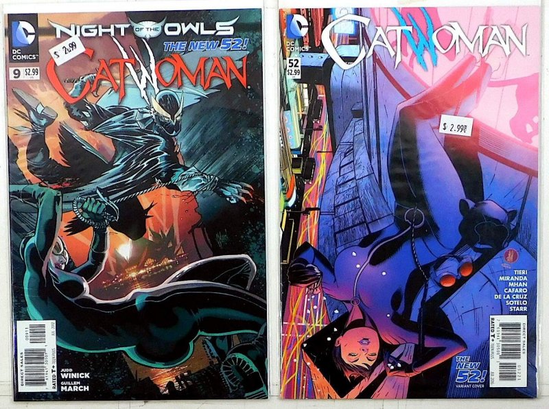 Catwoman Lot of 2 #9, 52 (2016) DC Comics 1st Print Comic Books (DC Comics, 2016), raw, ungraded comic book — front cover