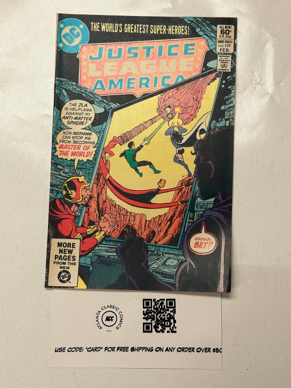 Justice League of America #199 (DC Comics), raw comic book in VF condition — front cover