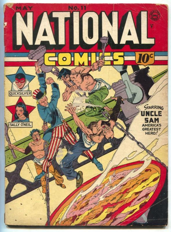 National Comics #11 (1941), raw, ungraded comic book — front cover