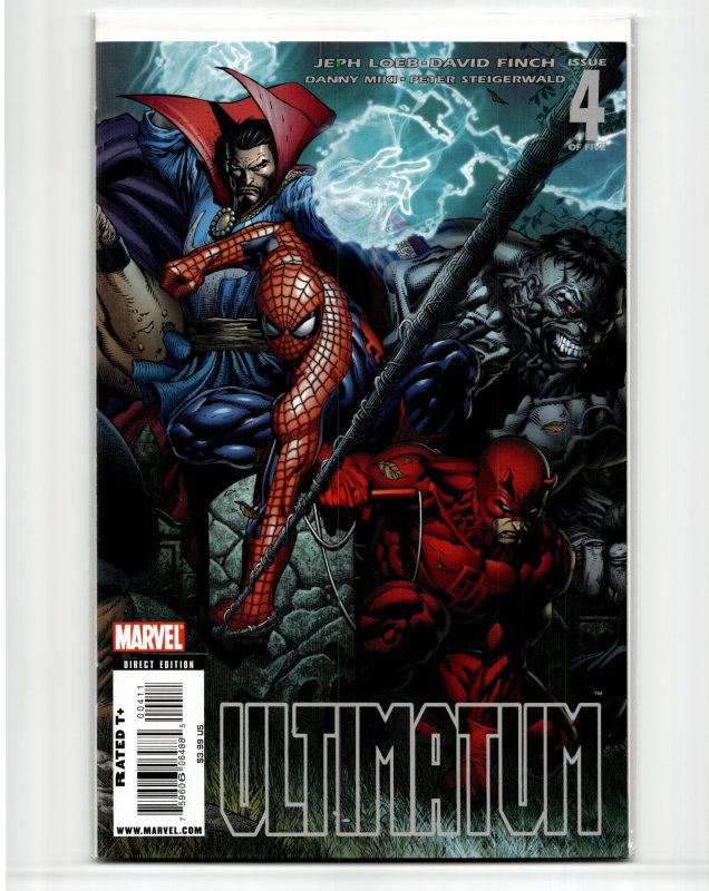 Ultimatum #4 (Marvel Comics, 2009), raw, ungraded comic book — front cover