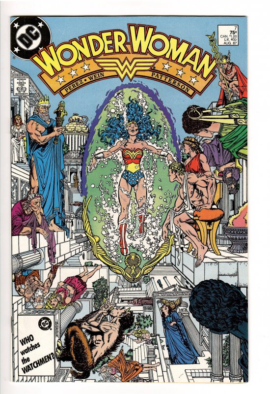 Wonder Woman #7 (DC Comics, 1987), raw comic book in NM 9.4 condition — front cover