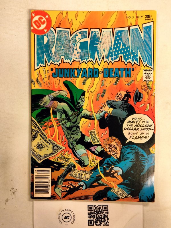 Ragman #5 (DC Comics), raw comic book in VF condition — front cover