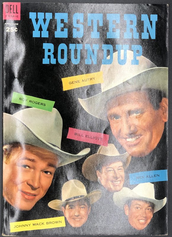 Western Roundup #6 (1954), raw, ungraded comic book — front cover