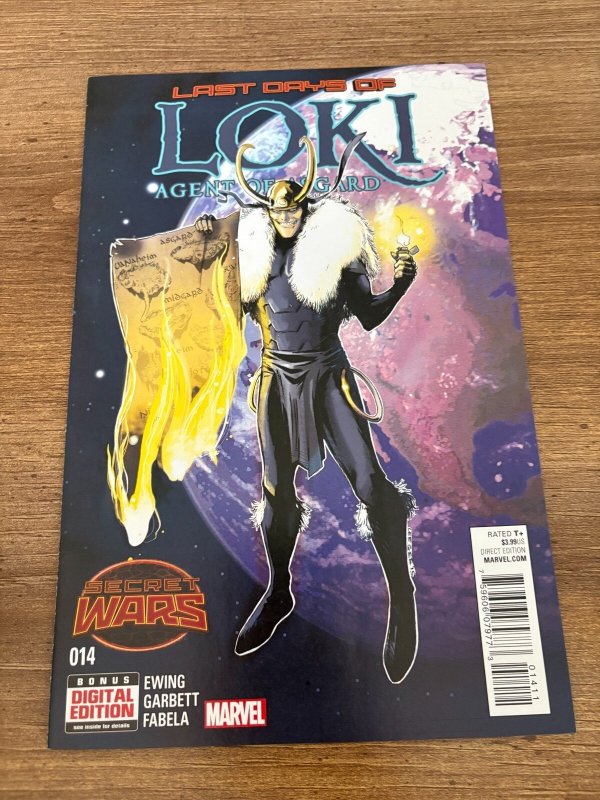 Lot of 4 Loki Marvel Comic Books 14 15 16 17 1st Prints NM Agent O Asgard 6 J482 (Marvel Comics), raw comic book in NM condition — front cover