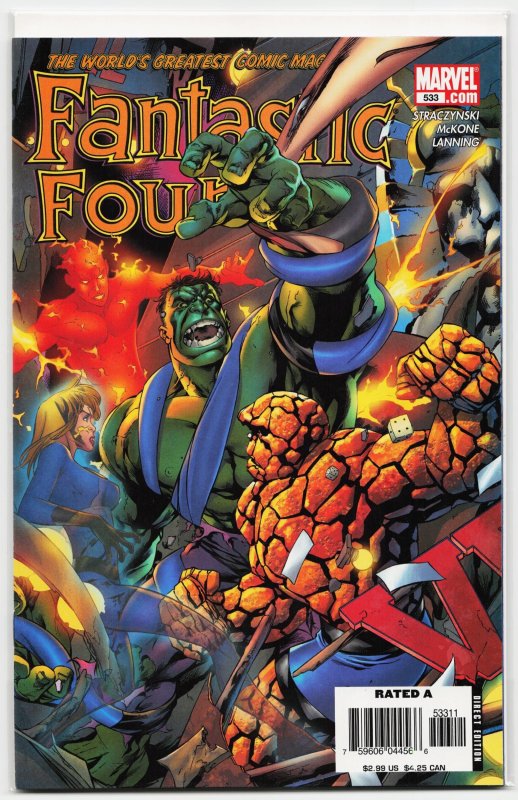 Fantastic Four #533 (Marvel Comics, 2006), raw, ungraded comic book — front cover