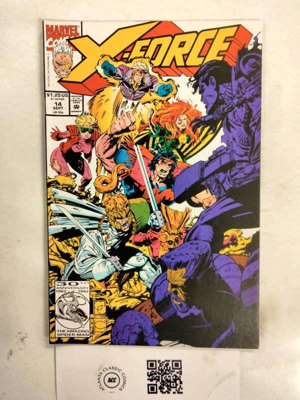 X-Force #14 (Marvel Comics, 1992), raw comic book in NM condition — front cover