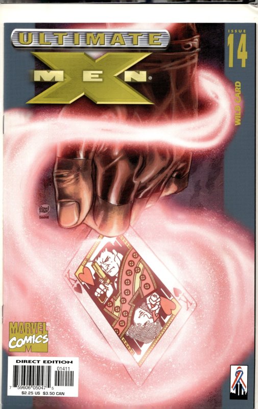 Ultimate X-Men #14 (Marvel Comics, 2002), raw, ungraded comic book — front cover