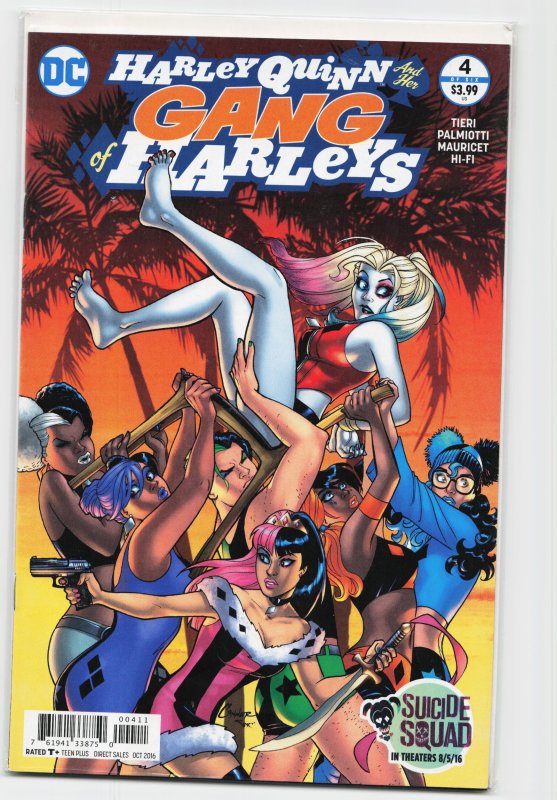 Harley Quinn and Her Gang of Harleys #4 (DC Comics, 2016), raw, ungraded comic book — front cover