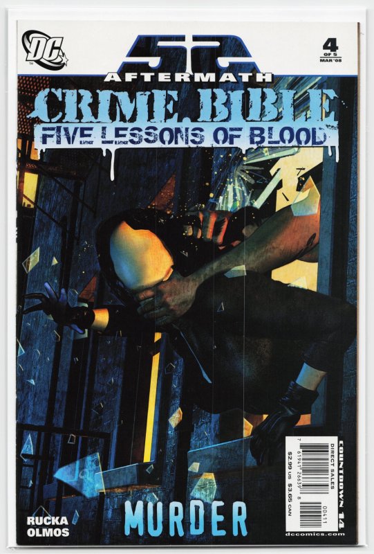 Crime Bible: The Five Lessons of Blood #4 (DC Comics, 2008), raw, ungraded comic book — front cover