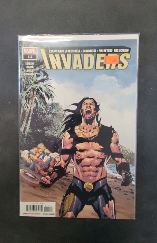 Invaders #11 (Marvel Comics, 2020), raw, ungraded comic book — front cover