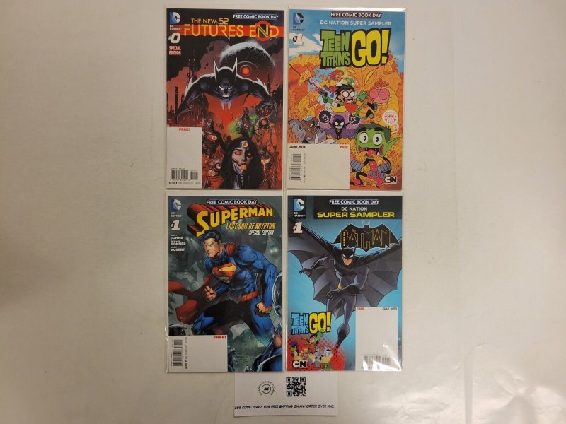 4 FCBD DC Comics #0 1 1 1 Superman Batman Teen Titans Go Futures End 57 RC14, raw, ungraded comic book — front cover