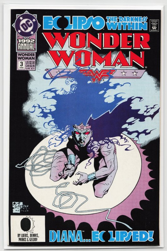 Wonder Woman Annual #3 (DC Comics, 1992), raw, ungraded comic book — front cover