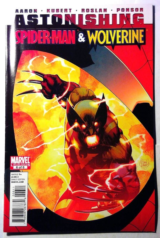 Astonishing Spider-Man and Wolverine #6 (Marvel Comics, 2011), raw, ungraded comic book — front cover
