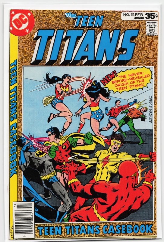 Teen Titans #53 (DC Comics, 1978), raw, ungraded comic book — front cover