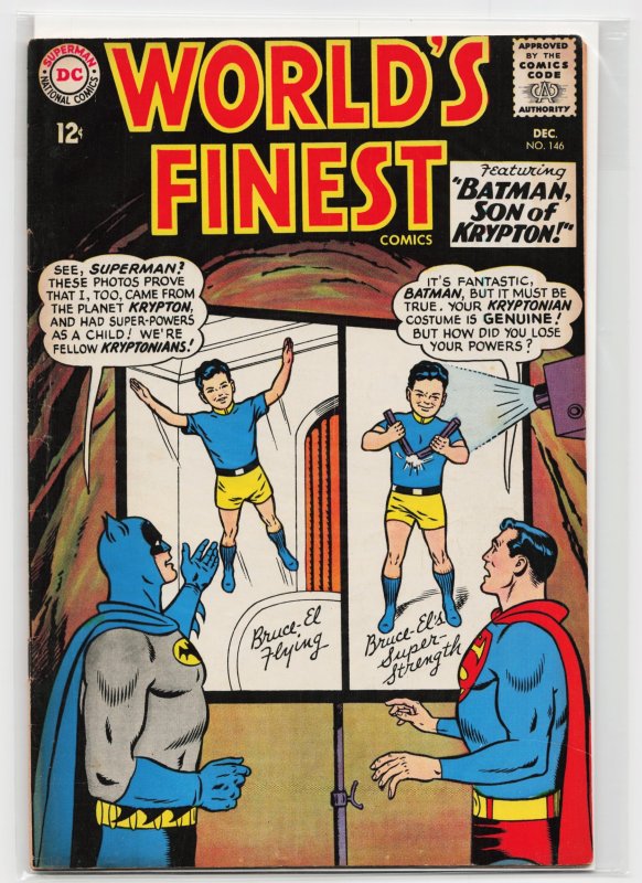 World's Finest Comics #146 (DC Comics, 1964), raw, ungraded comic book — front cover