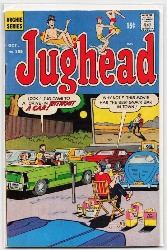 Jughead #185 (Archie Comics, 1970), raw, ungraded comic book — front cover