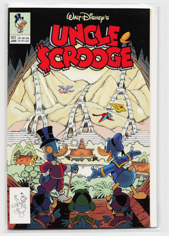Uncle Scrooge #262 (1992), raw, ungraded comic book — front cover