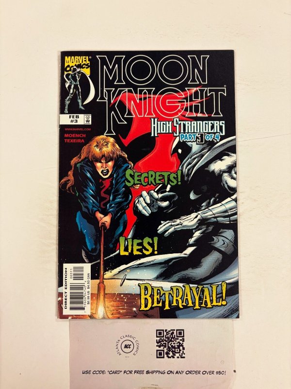 Moon Knight #3 (Marvel Comics), raw comic book in VF condition — front cover
