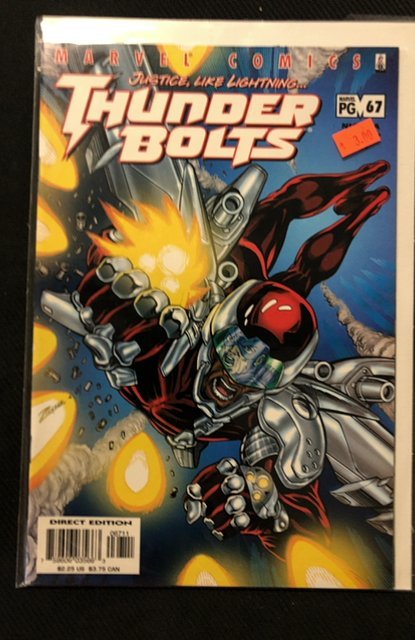 Thunderbolts #67 (Marvel Comics, 2002), raw, ungraded comic book — front cover