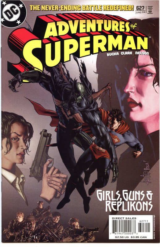 Adventures of Superman #627-637 run of 11 Issues - DC - 2004/5 - NM - Vf/nm (DC Comics), raw comic book in NM condition — front cover