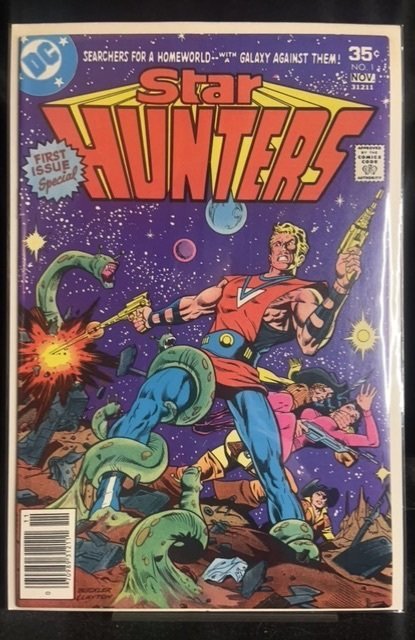 Star Hunters #1 (DC Comics, 1977), raw, ungraded comic book — front cover